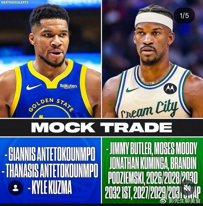 美媒模拟勇士雄鹿3换11交易：现在是追字母最佳时机 拖到休赛期不利|斯蒂芬·库里|吉米·巴特勒|吉安尼斯·安特托孔波|库明加|华盛顿奇才队_新浪体育_新浪新闻